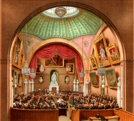 Salle du conseil, Guildhall, Londres, 1886