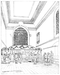 Intérieur de la chapelle Guildhall, ville de Londres, 1886