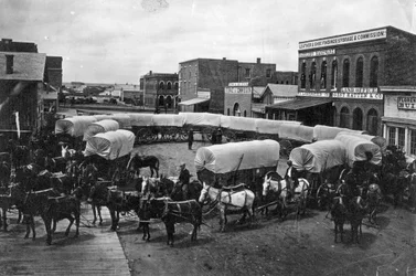 Train de David Bruce Powers de Leavenworth à Denver, 1868