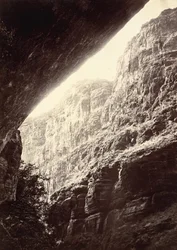 Cañon de Kanab Wash, regardant vers le sud, 1872