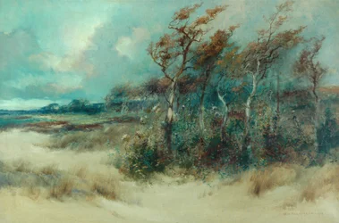 Arbres dans une allée sablonneuse, Heysham, 1916