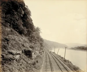 Cathedral Rocks, Susquehanna River près de Meshoppen, pour la Lehigh Valley Railroad