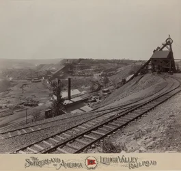 Knickerbocker Colliery près de Shenandoah, Lehigh Valley Railroad