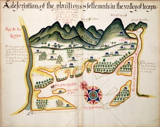 Description des plantations et des établissements dans la vallée de Tepaca