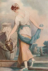 À la fontaine, vers 1770-1801