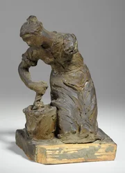 Maquette pour une figure de lavandière