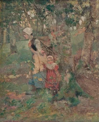Le bord du bois, vers 1916