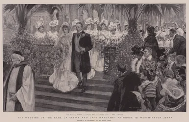 Le mariage du comte de Crewe et de Lady Margaret Primrose à l