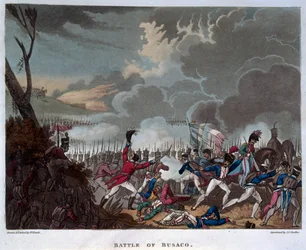 Bataille de Busaco le 27 septembre 1810, gravée par J.C. Stadler, publiée en 1818