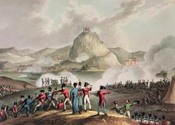 Siège de Saint-Sébastien, juillet 1813, gravé par Thomas Sutherland
