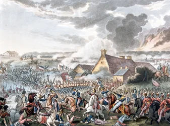 La Bataille de Waterloo, illustration pour un poème narratif du Dr Syntax, publié en 1818