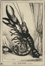 Le homard prime, 1828