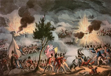 La Sortie de Bayonne, à trois heures du matin, le 14 avril 1814, gravée par Thomas Sutherland