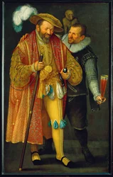 Deux imbéciles... (peinture sur toile)