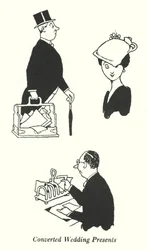 Cadeaux de mariage convertis (lithographie)