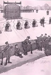Attaque au gaz hilarant, de "Quelques images de guerre effrayantes"