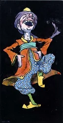 Homme riant en costume turc