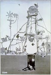 Tête de puits, vers 1930