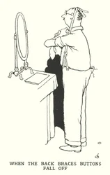 Quand les boutons des bretelles tombent (lithographie)