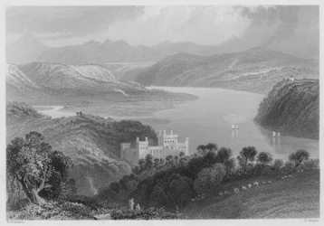 La vallée de la Blackwater, entre Lismore et Youghall (gravure)