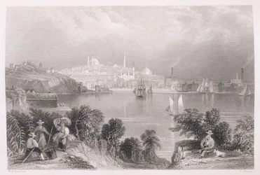 Vue de Baltimore, de 