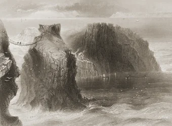 Pont de corde de Carrick-a-Rede, comté d