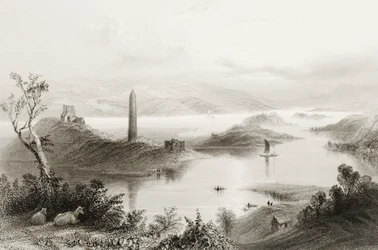 Île Devenish, comté de Fermanagh, Irlande, de 