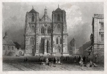 Dôme de Ratisbonne (gravure, ca. 1830)