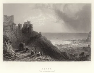 Douvres, (depuis la route de Ramsgate)