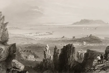 Baie de Dublin depuis les carrières de Kingstown, de 