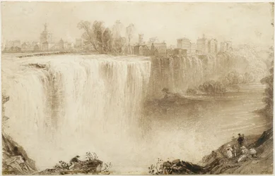 Chutes de la Genesee, Rochester, New York : Étude pour une gravure, 1836