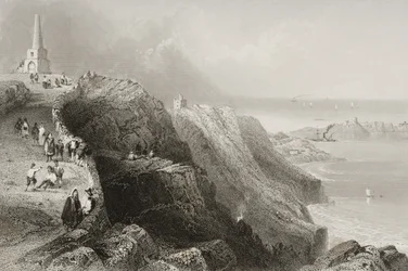 Colline de Killiney, comté de Dublin, Irlande, de 