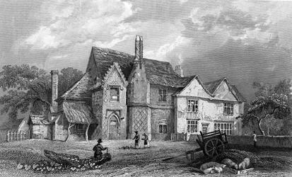 Little Warley Hall, Essex, gravé par Henry Adlard, 1833 (gravure)