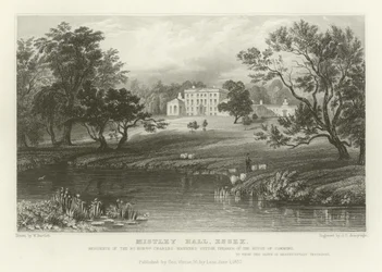 Mistley Hall, Essex, Résidence du très honorable Charles Manners Sutton, Président de la Chambre des communes