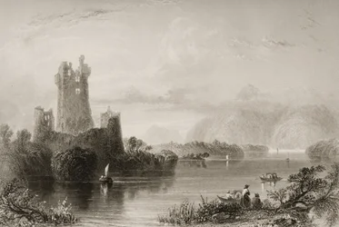 Château de Ross, Killarney, comté de Kerry, tiré de 