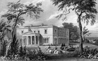 Stisted Hall, près de Braintree, Essex, gravé par John Carr Armytage, 1832