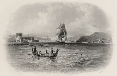 Les Dardanelles, Turquie, gravé par R. Willis