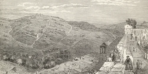 Le Mont des Oliviers, Jérusalem, de 