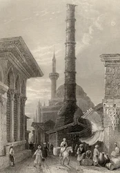 Le Tchernberle Tash, Constantinople, Istanbul, Turquie, gravé par J. Carter