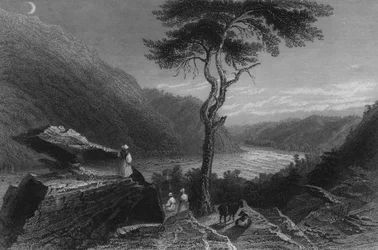 La Vallée de la Shenandoah, de Jefferson Rock, 1838