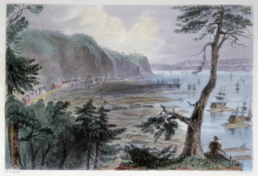 Dépôt de bois près de Québec