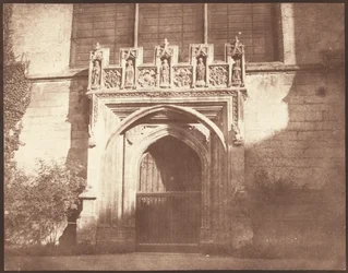 Une ancienne porte du Magdalen College, Oxford, avril 1843 (photo)