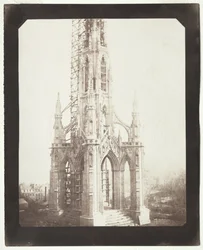 Monument Scott en construction