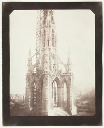 Monument de Scott en construction, 1844