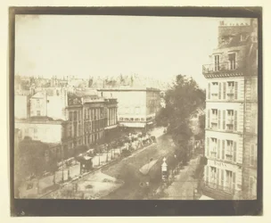Vue des boulevards de Paris