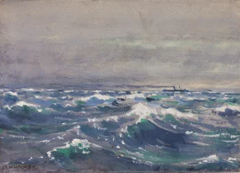 Sur le bateau à vapeur Bremen, au large de la Nouvelle-Écosse, 1880