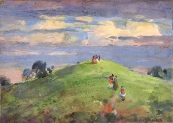 Sur la colline du coucher du soleil, 1926