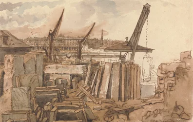 La construction du pont de Waterloo