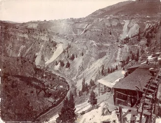 Gilman et le canyon de la rivière Eagle, vers 1880-90