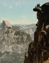 Glacier Point et South Dome, vallée de Yosemite, Californie, publié en 1898 (photo)